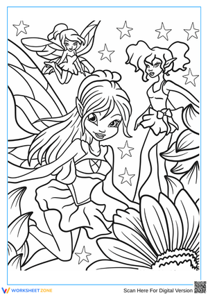 Fairy Dance Coloring Page for Adults