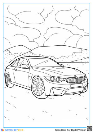 BMW Coloring Page for Adults