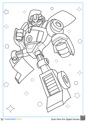Energetic Starscream Coloring Page for Kids