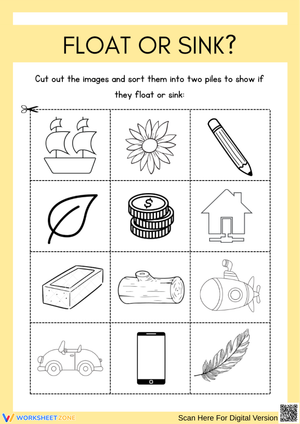 Float or Sink? Science Sorting Activity
