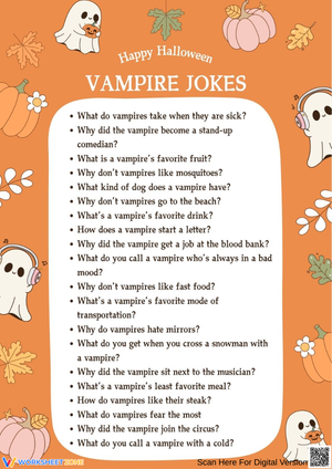 Funny Vampire Jokes for Halloween Fun