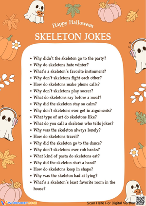 Silly Skeleton Jokes for Halloween Laughs