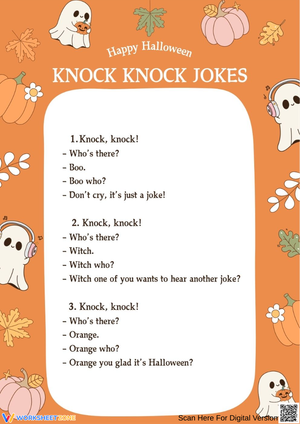 Funny Halloween Knock Knock Jokes for Kids