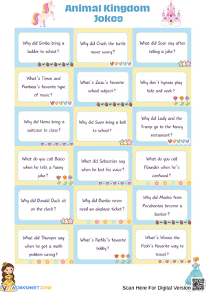 Animal-Themed Disney Jokes for Kids