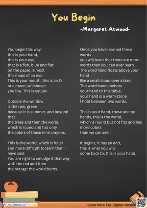 You Begin by Margaret Atwood – Printable Poem for Reflection