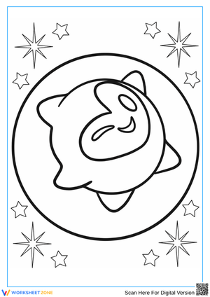 Wish Star Character Coloring Page for Kids