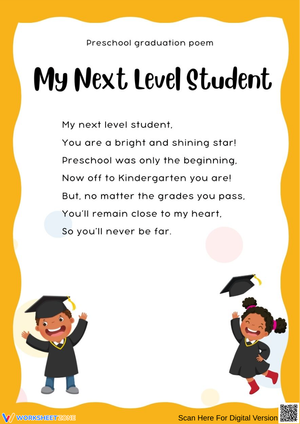 My Next Level Student – Graduation Poem