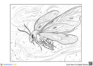 Epic Mothra-Inspired Insect Coloring Page