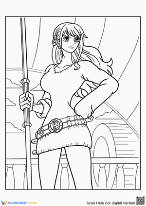 Nami Coloring Page – Ready for Adventure