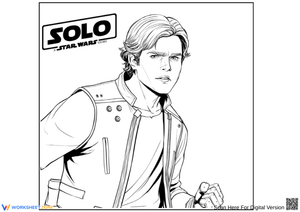 Han Solo Coloring Page – Solo: A Star Wars Story
