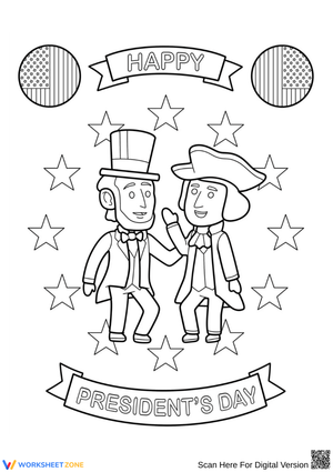 Happy President’s Day Coloring Page – Fun Patriotic Activity