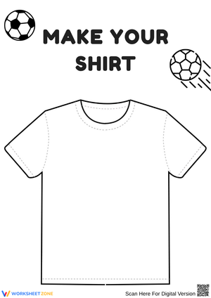 Design Your Own Shirt Coloring Page for Kids