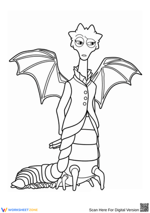 Dean Hardscrabble Monsters Inc. Coloring Page