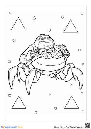 Mr. Waternoose Monsters Inc. Coloring Page