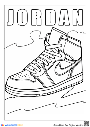 Jordan Sneaker Coloring Pages for Sneakerheads