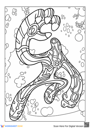 Ben 10 Alien Coloring Page – High-Tech Alien Action