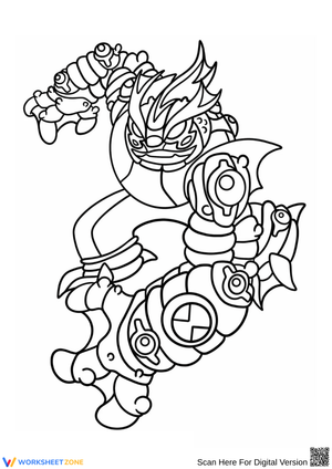 Ben 10 Alien Upgrade Coloring Page – Mech Warrior Style