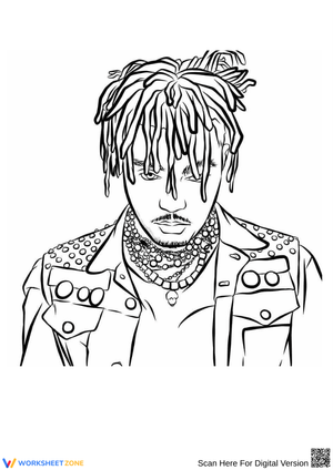 Juice WRLD Coloring Page for Fans