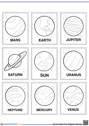 Solar System Planets Coloring Pages
