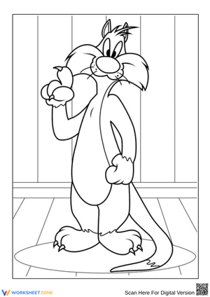 Looney Tunes Cat Coloring Page