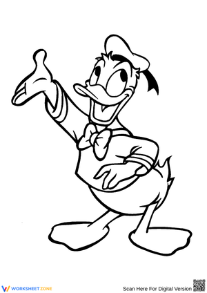Printable Donald Duck Coloring Sheet
