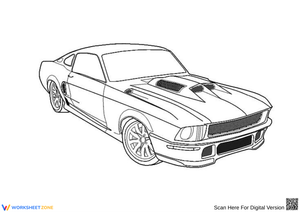 Mustang Coloring Page