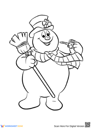 Frosty the Snowman Coloring Page