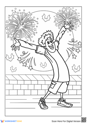 Hotel Transylvania Johnny Coloring Page