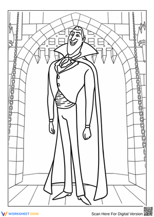 Hotel Transylvania Dracula Coloring Page