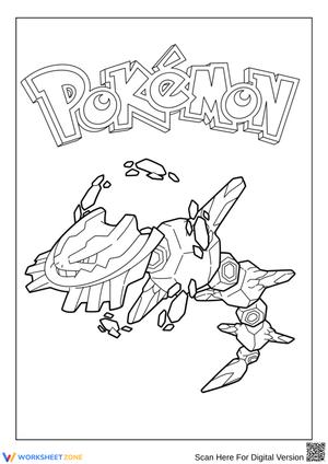 Pokémon Steelix Coloring Page