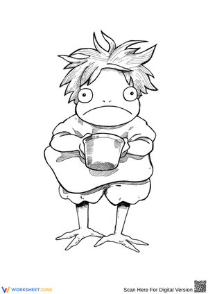 Ponyo Fish Form Coloring Page