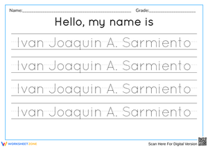 Name Tracing Worksheet for Kids: Althea Cassandra
