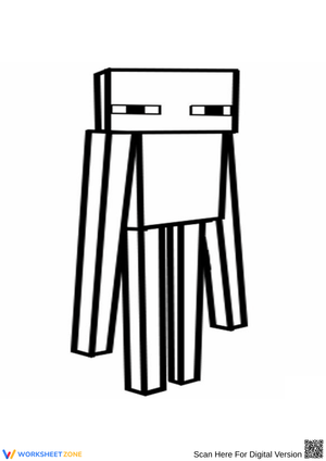 Fun Printable Minecraft Enderman Page