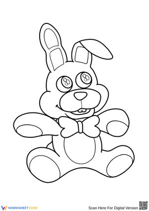 Plush Bonnie Coloring Page