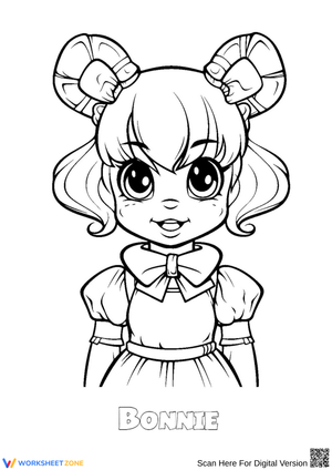 Chibi Bonnie Coloring Page
