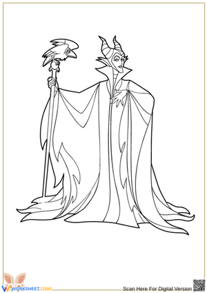 Maleficent Coloring Page