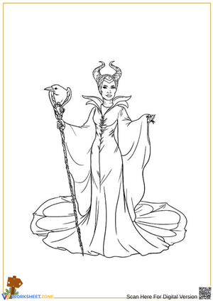 Maleficent Live-Action Coloring Page
