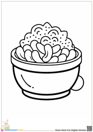 Mac and Cheese Coloring Page