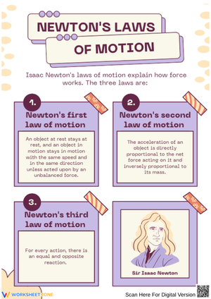 Newton’s First Law of Motion Worksheet