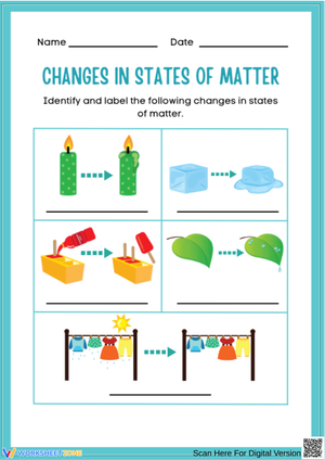 Changes in States of Matter Worksheet