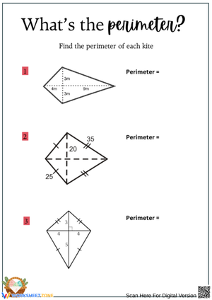 Perimeter of a Kite Practice Problems