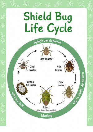 Shield Bug Life Cycle Diagram | Essential Grade 5-7 Science