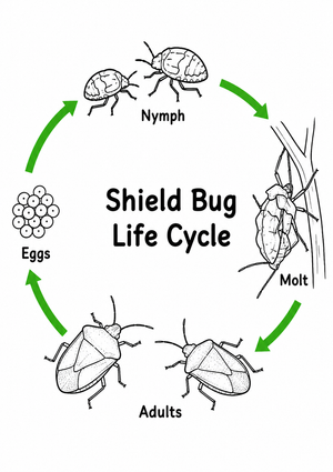 Shield Bug Life Cycle Printable | Grade 6 Science