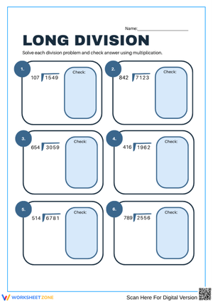 Long Division of 4-Digit Numbers by 3-Digit Numbers