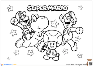Fun Super Mario Coloring Pages for Kids