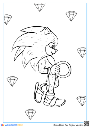 Sonic with Ring and Emeralds