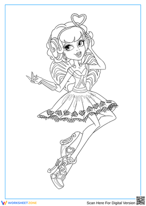 Monster High Cupid Coloring Worksheet