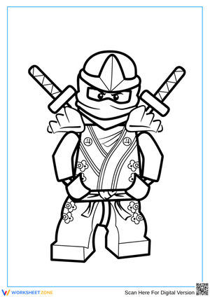 LEGO Ninjago Ninja Coloring Worksheet