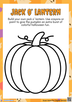 Early Childhood Halloween Jack O’ Lantern Arts & Crafts