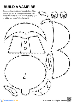 Build a Vampire Halloween Craft for Early Childhood
